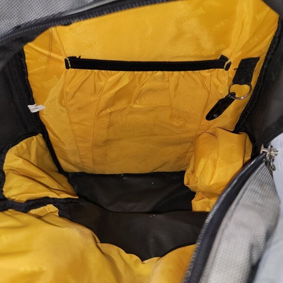 Marker Backpack Gray Yellow Hiking Camping Padded Straps Back Multiple Pockets - Picture 7 of 7